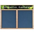 United Visual Products Single Door Indoor Enclosed Easy Tack Bo UV301EZ-BLUE-BRONZE